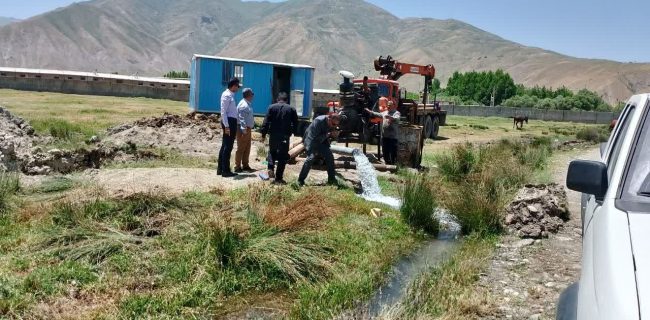تأمین آب پایدار چهار روستا با چاه زیوه